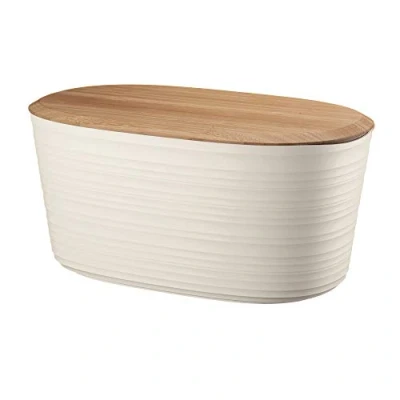 Image of Guzzini Bread Bin &#039;Tierra&#039; 39,2 x 23,2 h19cm 10lt,Milk White