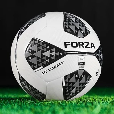 Image of FORZA Academy Footballs Official FIFA Basic Standard (Size 4 (Junior) 1 Pack, Black &amp; White)
