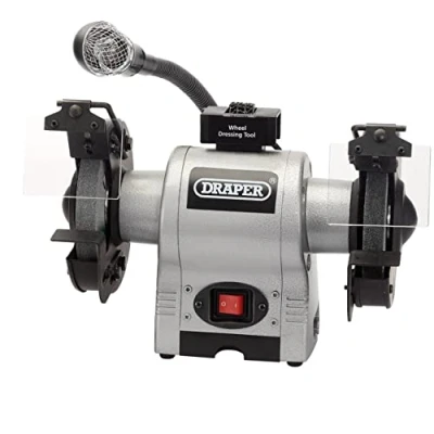 Image of Draper Bench Grinder With Worklight, 150mm, 370W
