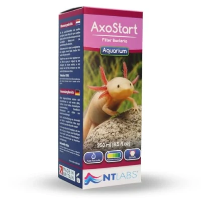 Image of NT Labs AxoStart Filter Bacteria, Axolotl Breaks Down Toxic Waste, Prevents Ammonia &amp; Nitrite, Use After Adding or a Clean (250ml)