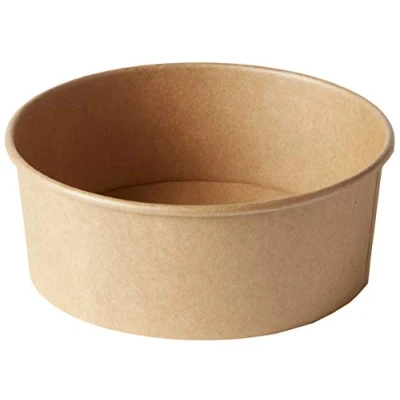Image of Thali Outlet 50 x Large 36oz / 1000ml Brown Kraft Salad Bowls Containers Poke Takeaway Food…