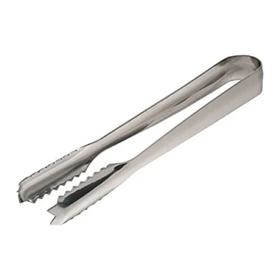 Image of Genware NEV 62503 Ice Tong, Stainless Steel, 7&quot;