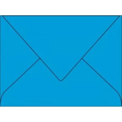 Image of Clairefontaine Ref 5550C Pollen Envelopes (Pack of 20) 75 x 100mm Sized, 120gsm Paper, Gummed Seal, Inkjet &amp; Laser Printer Compatible, Acid Free Intensive Blue
