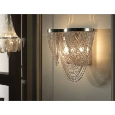 Image of Minerva 2 Light Wall Lamp Nickel, G9
