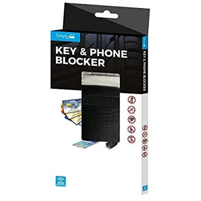 Image of Faraday Pouch Signal Blocking Wallet For Keyless Fobs And Remote Entry Keys Anti Theft Blocks Wi Fi/Gsm/Lte/Nfc/Rf