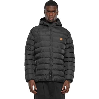 Image of Urban Classics Basic Bubble Jacket Winter jacket, Men&#039;s, Size: 3XL, Black
