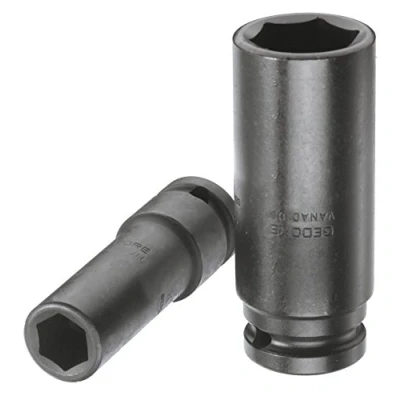 Image of GEDORE K 19 L 27 mm Impact Socket 1/2 Inch Hexagonal, Long Shape, Professional Tool Quality, Robust and Durable, Premium Wrench Insert
