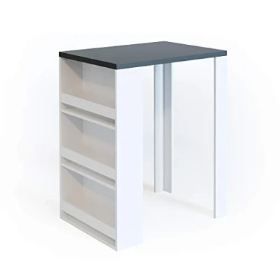 Image of Vicco Bar table, White/Anthracite, 57 x 80 cm