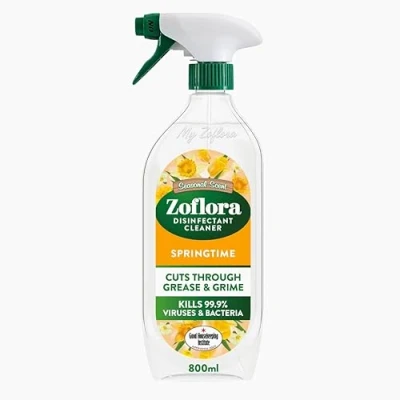 Image of Zoflora Springtime Multipurpose Disinfectant Spray, Antibacterial Multi surface Cleaner, Pet Friendly, Kills 99,9% of Bacteria &amp; Viruses, 1 x 800ml