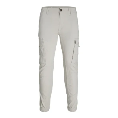 Image of JACK &amp; JONES Men&#039;s Jpstpaul Jjflake AKM Noos Cargo Trousers, lightgrey, 32 W/32 L