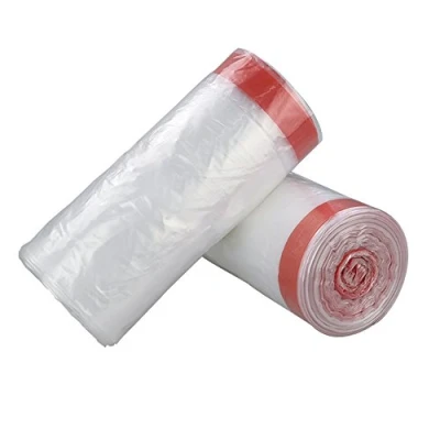 Image of Eudokky Clear Drawstring Bin Liners 20L, Trash Bags, 120 Bags