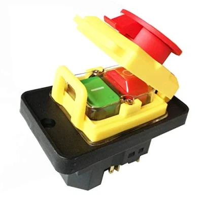 Image of KEDU KJD18 5Pins Waterproof Electromagnetic Pushbutton Switches Industrial Safety Push Button Switch 250V 15(12) A