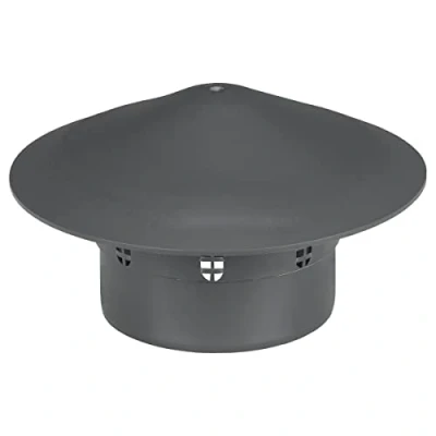 Image of Vent Cowl 110mm Waste Pipe Terminal Valve Soil Air Mushroom Cap Grey