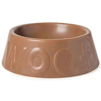 Image of PET 137140 Ancol Woof Bowl Chocolate Medium (17cm)
