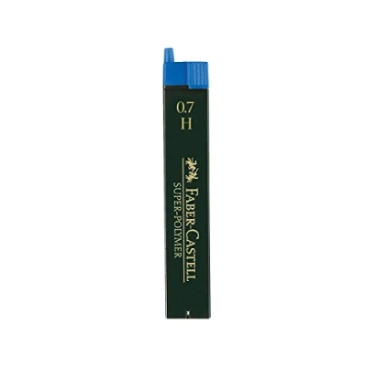 Image of Faber Castell Miscellaneous Super Polymer Fineline Lead, 0.7mmBlack, H, For Art, Craft, Drawing, Sketching, Home, School, University, Colouring