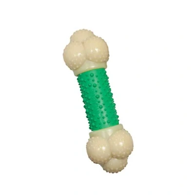 Image of Nylabone Extreme Tough Double Action Dog Chew Toy Bone, Cleans Teeth, Bacon Flavour, Extra Large, for Dogs over 23 kg