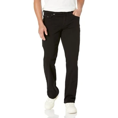 Image of True Religion Men&#039;s Ricky Flap Sn 32 Inseam Jeans, Body Rinse Black, 38