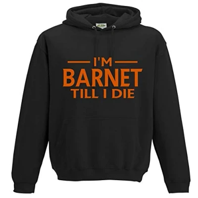 Image of AmeliaGouldApparel Barnet Till I DIE Premium Mens Hoodie Large Black