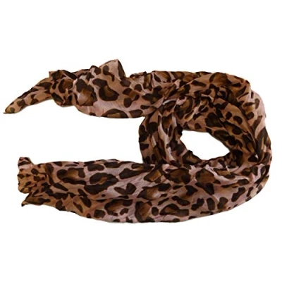 Image of Fat catz copy New Ladies Womens Celebrity Style Animal Leopard Long Scarf Scarves Maxi Sarong Sale (Pale pink Animal)
