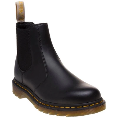 Image of Dr. Martens 2976 Chelsea Vegan Classic ankle boots, Size: 9, Black Imitation leather/ textile