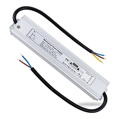 Image of REYLAX 24V LED Driver 60W 2.5A IP67 Waterproof Transformer Constant Voltage Outdoor Power Supply 24 Volts DC Low Light Adapter for Strip Lights Garden Lamps Shed