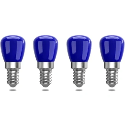 Image of ZFQ E14 Coloured LED Light Bulbs, Blue Decorative Bulb, 25 W Bulb Replacement, Decoration for Christmas, Halloween, Party, Gathering, Bar, Ambient Lighting, Pack of 4