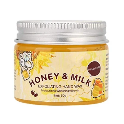 Image of 50g Hand Moisturizing Mask, Milk Honey Exfoliating Lightening Care Mask for Dry Cracked Hands Repair of Rough Kkin Women and Men