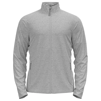 Image of Odlo Men Long sleeved shirt with zipper BERRA, grey melange, 3XL