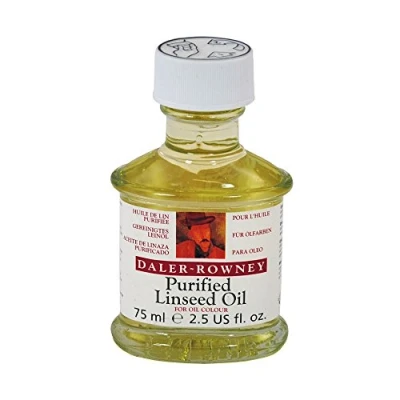 Image of Daler Rowney Georgian Oil Medium, Glass Jar, 2.54oz 75 ml, Purified Linseed