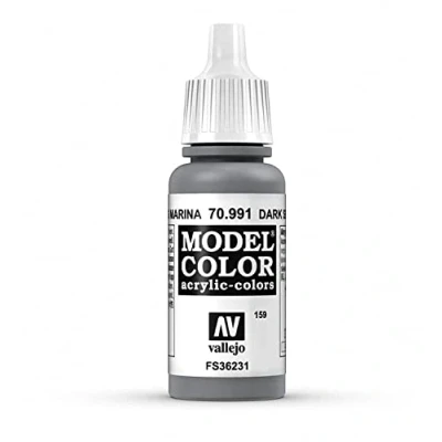 Image of Vallejo Model Color 17 ml Acrylic Paint Dark Sea Grey