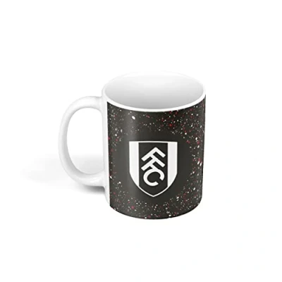 Image of FOCO Championship Football Fulham Fan Paint Splatter Coffee Tea 375ml Mug