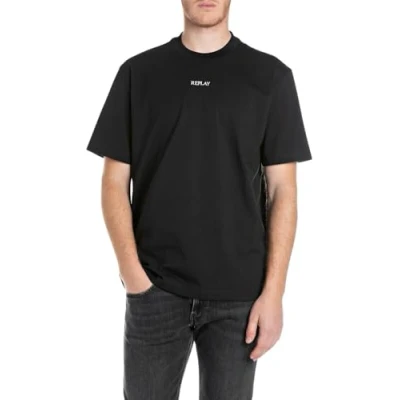 Image of Replay Men&#039;s M3100 T Shirt, 098 Black, XL