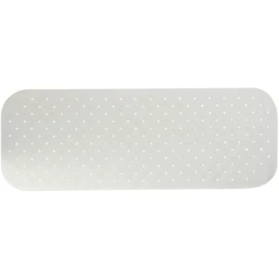 Image of MSV Premium Shower Mat Bath Antibacterial Non Slip with Suction Cups White Scented of Roses Approx. 36 x 97 cm Washable at 60 C