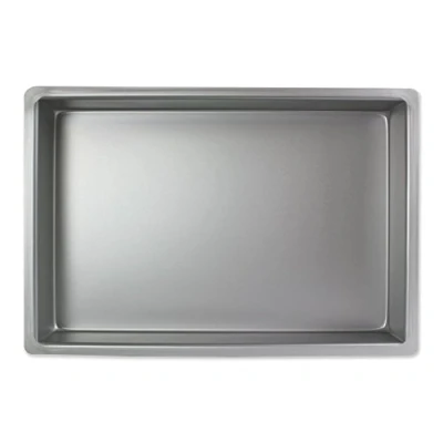 Image of PME OBL08124 Aluminium Oblong Cake Pan 8 x 12 4 Inch Deep, Silver
