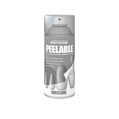 Image of Rust Oleum 150ml Peelable Spray Paint Silver