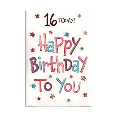 Image of Poppy Hill Birthday Card for Sixteen (16) Year Old Girl