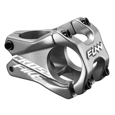 Image of Funn Crossfire Mountain Bike stem with 31.8mm Bar Clamp Durable and Lightweight Alloy for BMX Bike, Length 35mm (Gray)