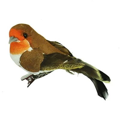 Image of Gisela Graham : Christmas Decoration Robin on a Clip
