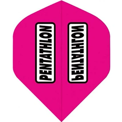 Image of abcdarts Unisex Adult Pentatlon Classic Dart Flights, Pink, EU
