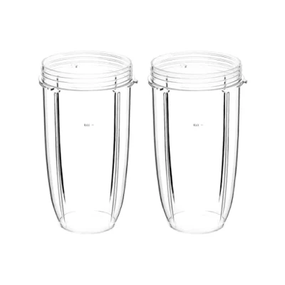 Image of QWORK® 32OZ Juicer Cups Compatible with Nutribullet 600W 900W Blenders, Replacement Parts (2 Pack)