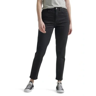 Image of Lee Women&#039;s High Rise Mom Jean, Black, 18 US