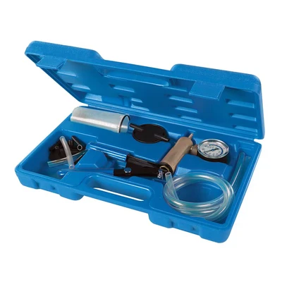 Image of Silverline Vacuum Tester &amp; Brake Bleeding Kit 16pce