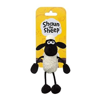 Image of Shaun the Sheep Plush 61176 Backpack Clip, Black and White, Great Gift Idea,9 x 7 14 centimetres