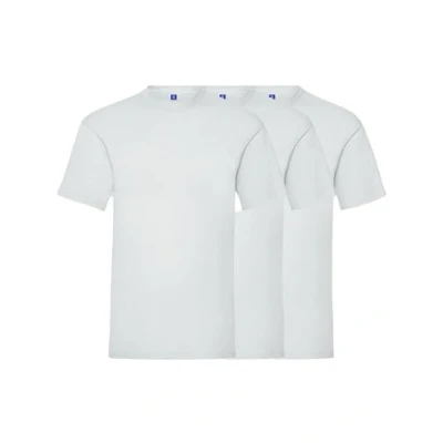 Image of BRAND KRUZE Mens T Shirt Regular Fit Plain Cotton Tee Crew Neck Top Casual Short Sleeve KZTS138 Tshirt White XL (3 Pack)