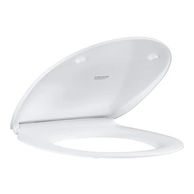 Image of GROHE BAU Ceramic Wc Seat with Lid, Incl Fixation Set Extra Slim Design, Soft Close and Quick Release Feature 39898000