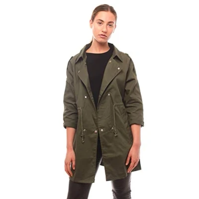 Image of SS7 Womens Trench Coat Mac Jacket Khaki