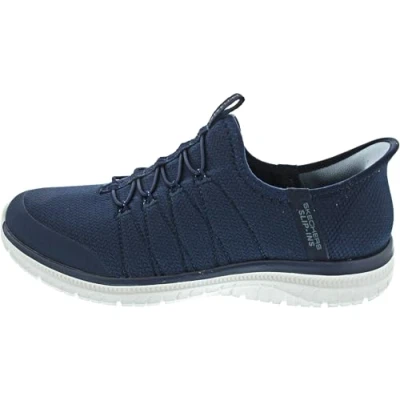 Image of Skechers Women&#039;s Virtue Glow Sneaker, Navy, 4 UK