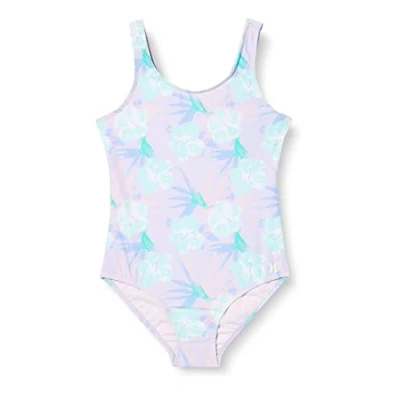 Image of Hurley Girl&#039;s Hrlg One Piece W/Twist Back Swimsuit, Blue Cloud, 5 Years