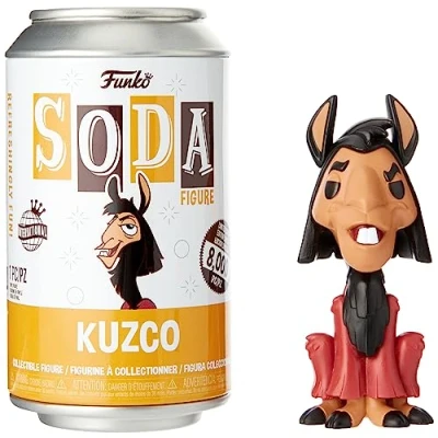 Image of Funko Vinyl SODA: Disney Emperor&#039;s New Groove Llama Kuzco 1/6 Odds for Rare Chase Variant (Styles May Vary) Collectable Figure Gift Idea Official Merchandise Movies Fans
