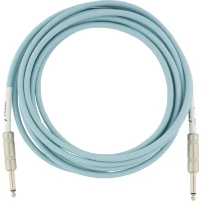 Image of Fender Original Series Instrument Cable, for Electric and Bass Guitar, 10 ft, Straight/Straight, 3m, Daphne Blue